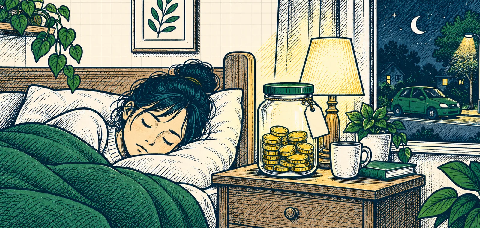 Dormir tranquila, con el fondo armado