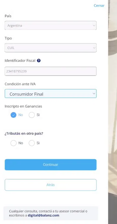 Condición fiscal y CUIT
