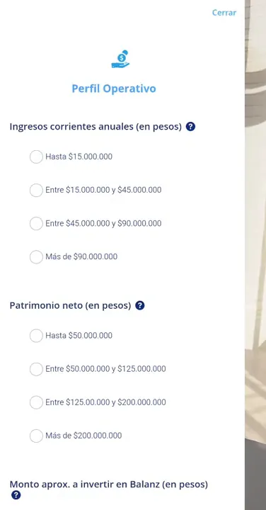 Perfil operativo: ingresos y patrimonio
