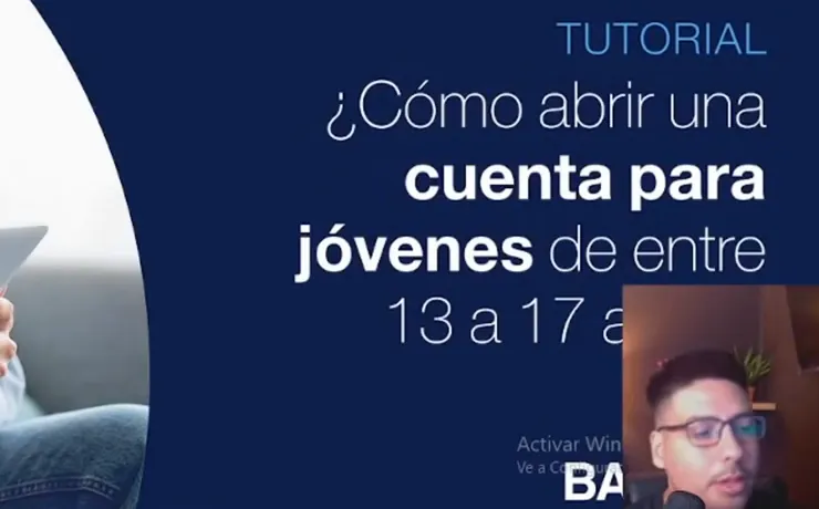 La portada del tutorial de la cuenta para menores