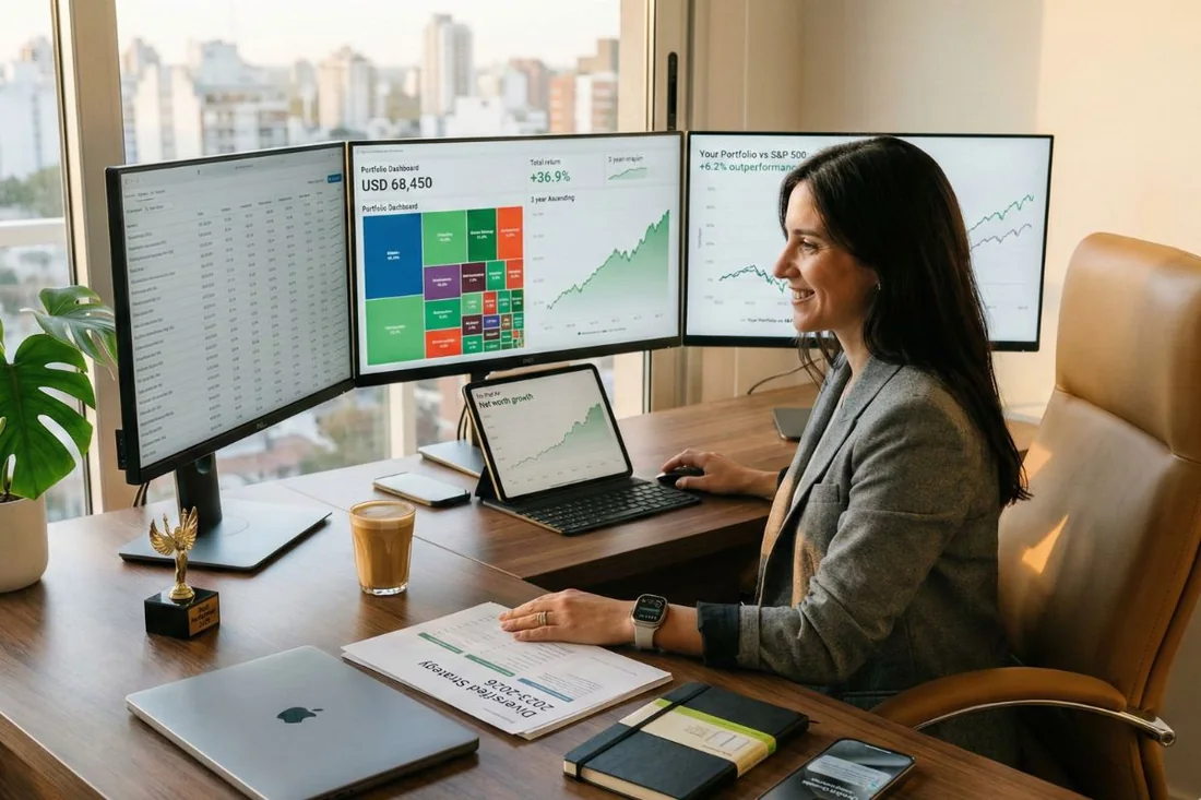 Inversor exitoso con portfolio balanceado y resultados positivos