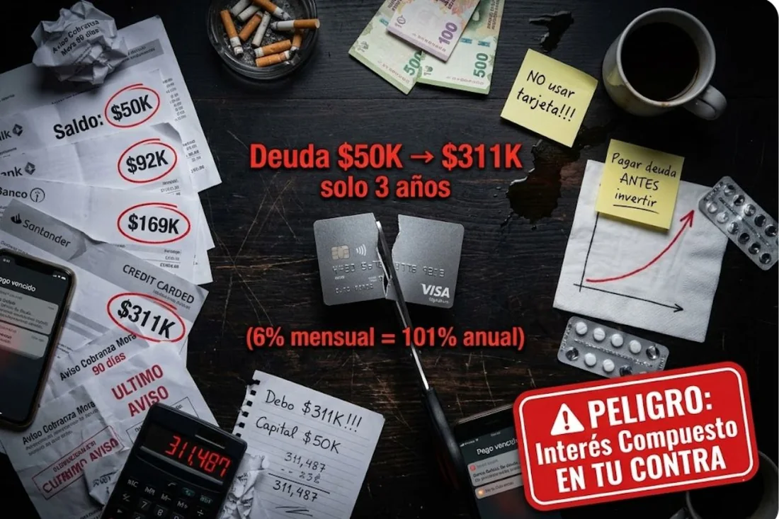 El lado oscuro del interés compuesto: las deudas