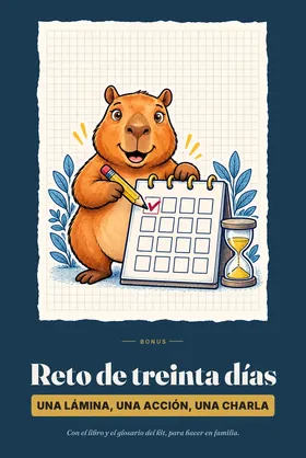Tapa de la mini guía Reto de 30 días: la capibara tilda un calendario